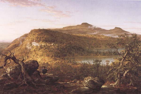 A View of the Two Lakes and Mountain House,Catskill Mountains Morning